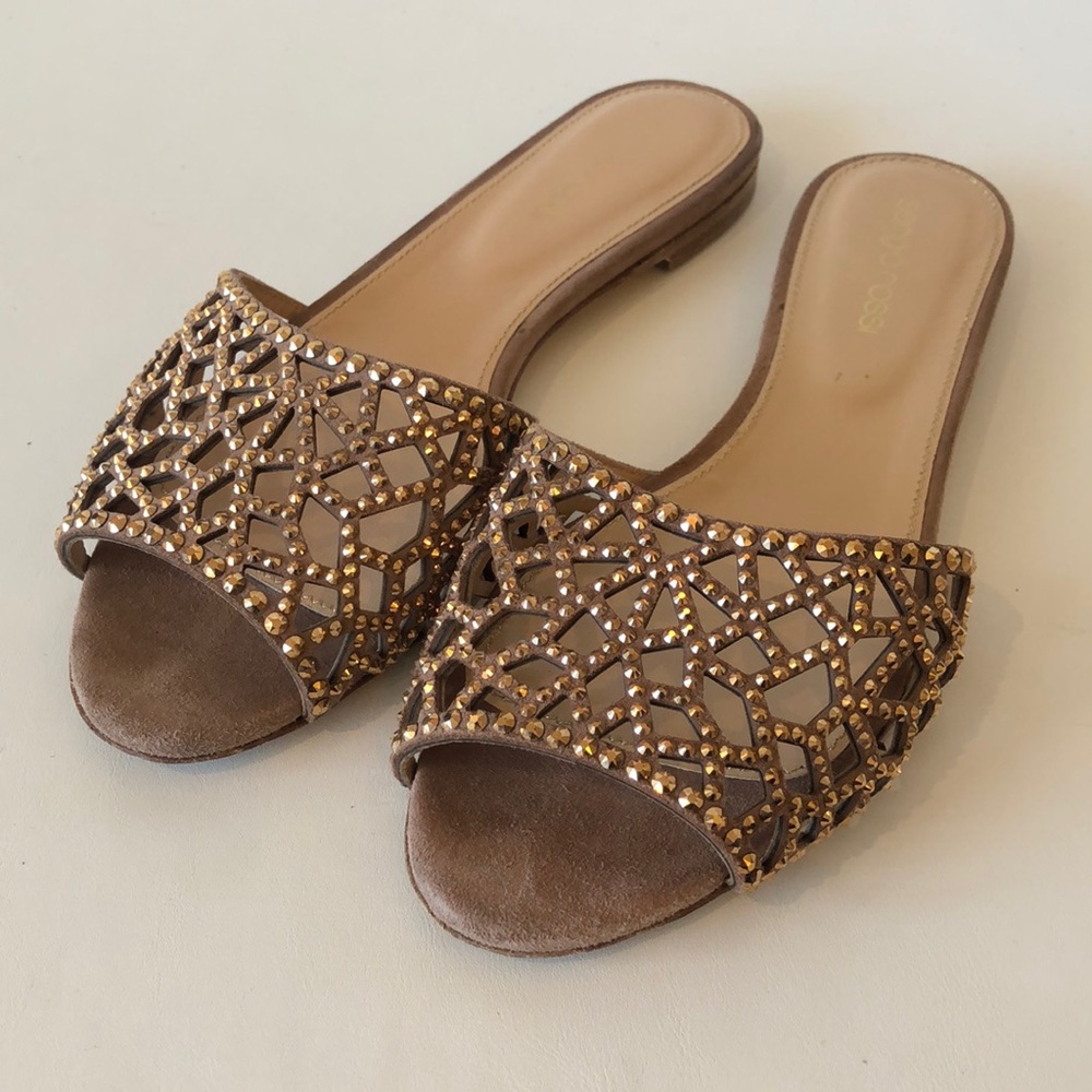 Sergio Rossi Tresor Strass Crystal Flats